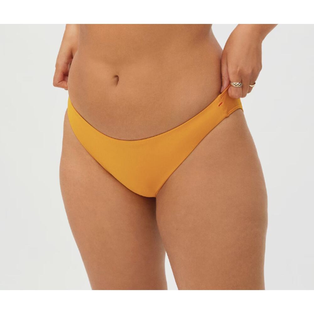 Everlane Womens The Bikini Bottom Large Swimwear Marigold Yellow NWT